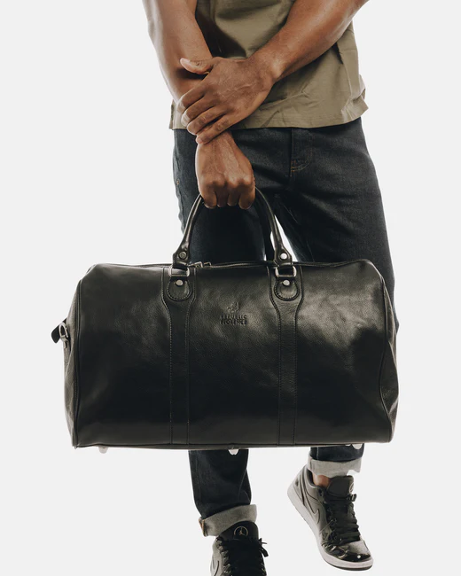 Antinori Black - Leather Duffle Bag