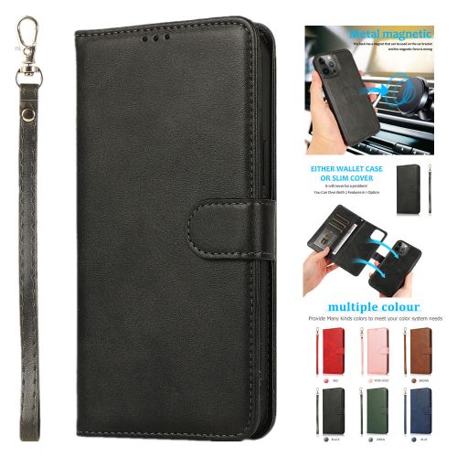 Luruxy Leather Case For IPhone 13 12 11 Pro Max XR XS SE 2020 8 7 Plus-Brown