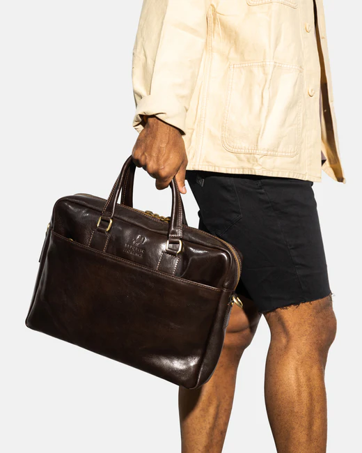Tokyo Chocolate - Leather Laptop Case